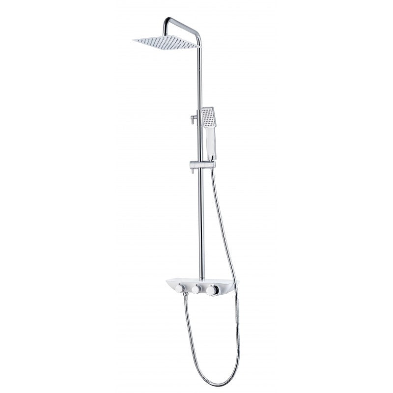 Vélès, robinet de douche - Chrome poli