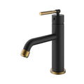 Kidali II, Robinet de lavabo - Noir et or