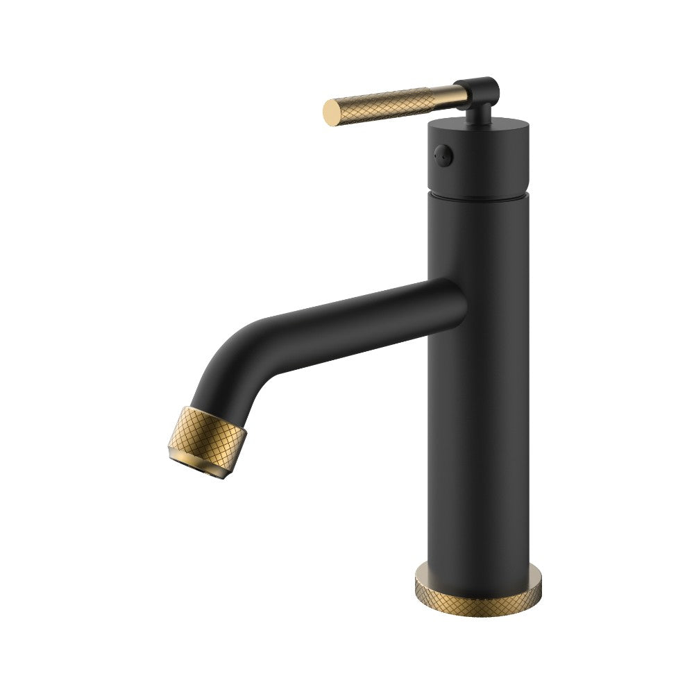 Kidali II, Robinet de lavabo - Noir et or