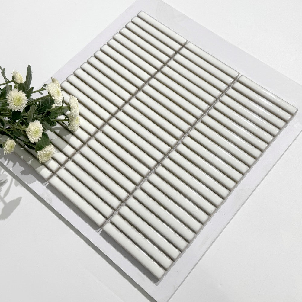 Pirouline craie, mosaïque