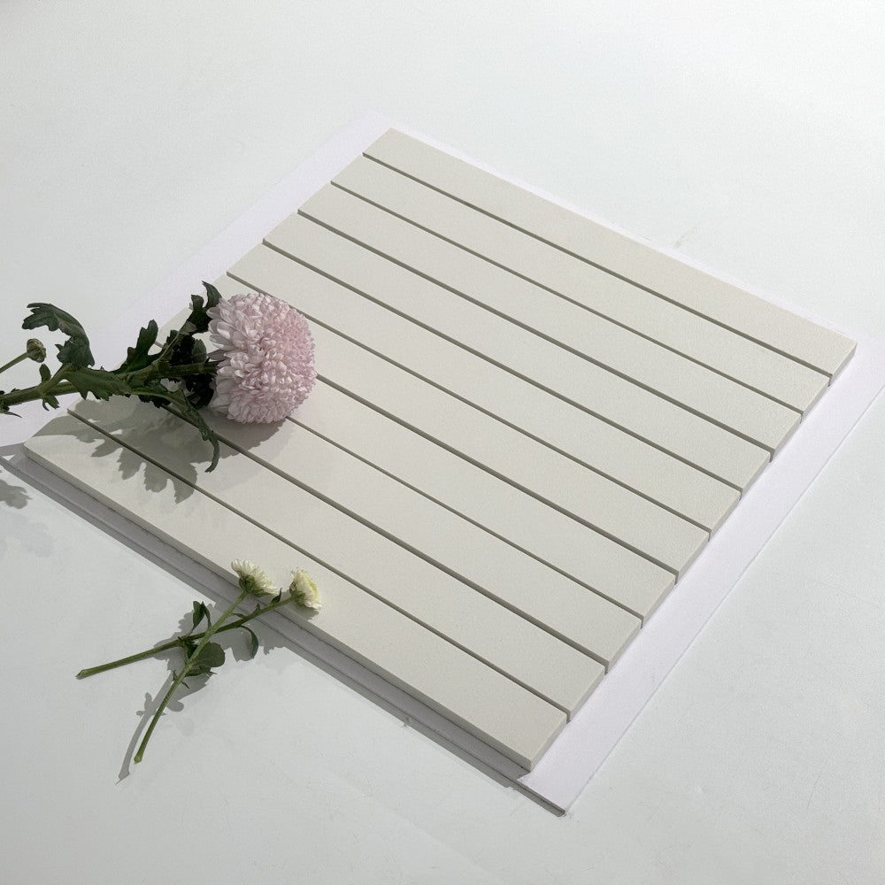 Mosaïque Crème – Lignes décoratives pour salle de bain & cuisine