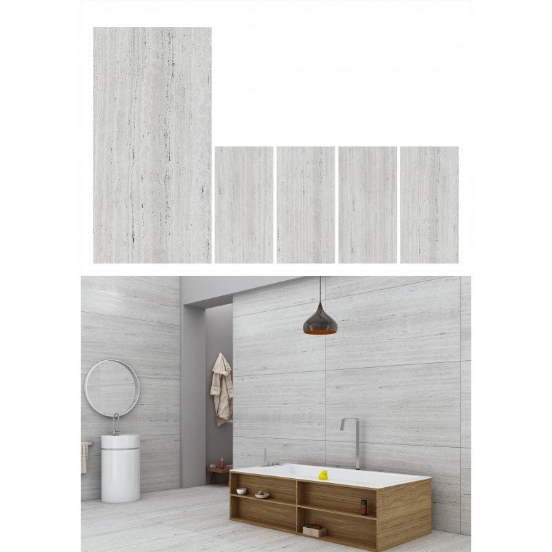 Kum Traverto Silver, Céramique 24x48