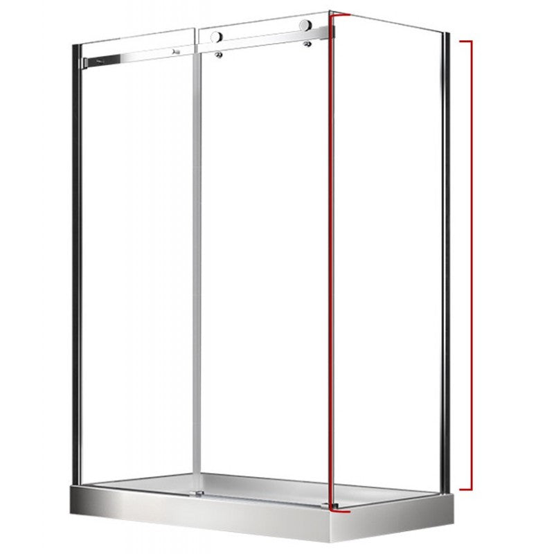 Lugus 32", Verre de douche côté latéral
