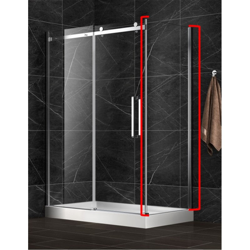 Lugus 32", Verre de douche côté latéral