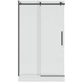 Lwidgi, Porte de douche noire - Grandeur: 60''