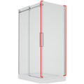 Lwidgi, Porte de douche chrome - Grandeur: 32"