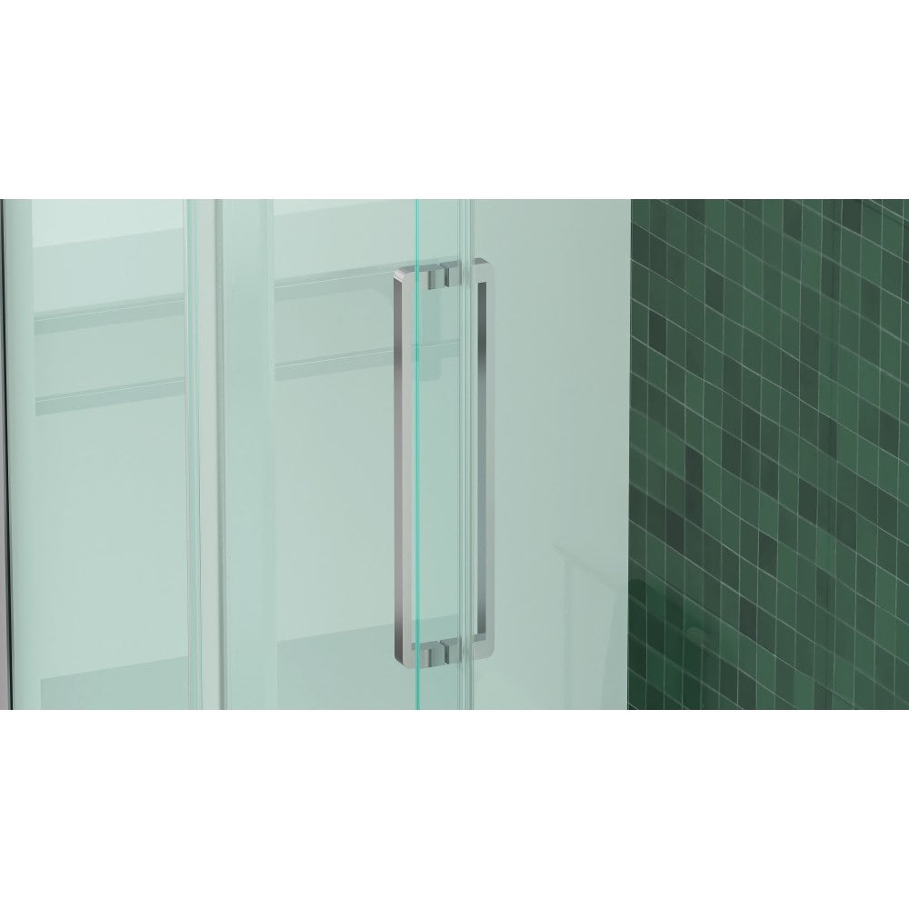 Lwidgi, Porte de douche chrome - Grandeur: 48''