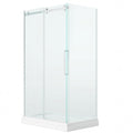 Lwidgi, Porte de douche blanche - Grandeur: 48''