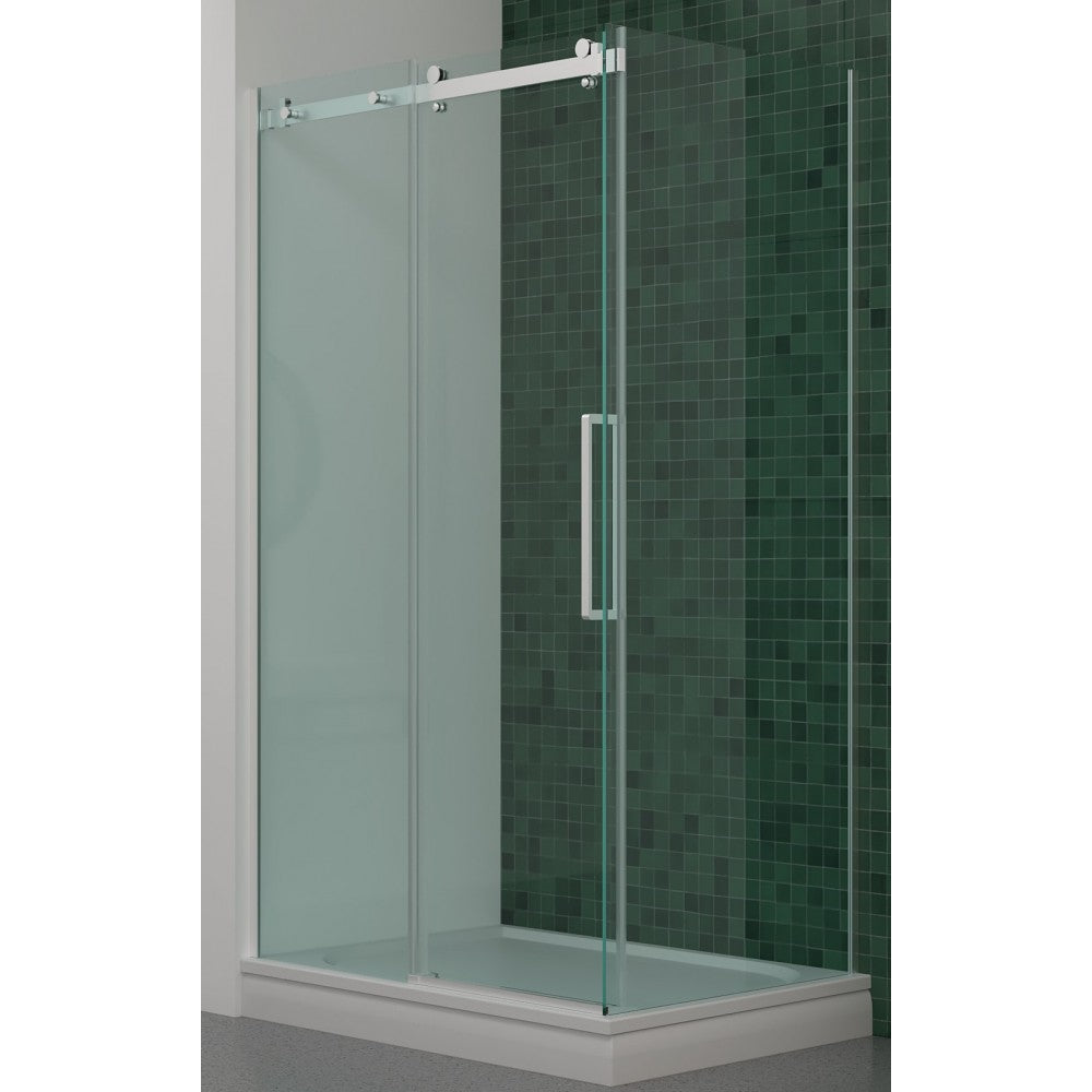 Lwidgi, Porte de douche blanche - Grandeur: 48''