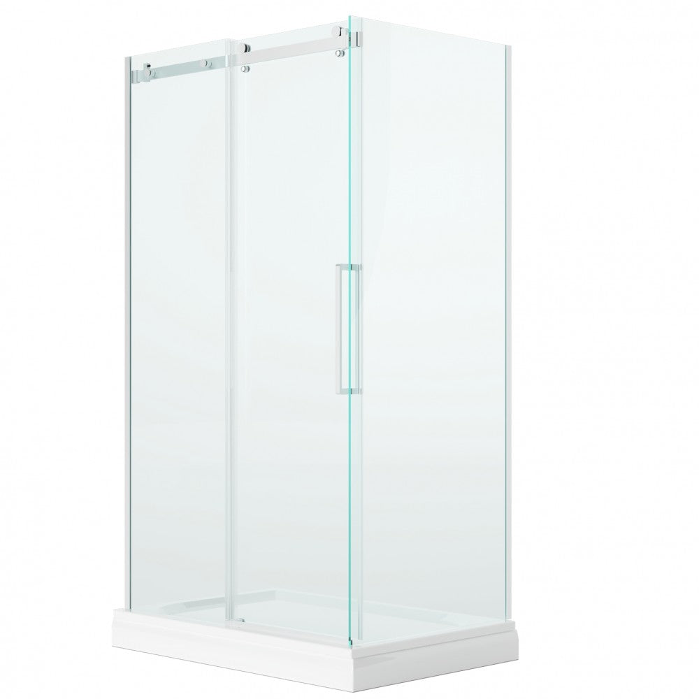Lwidgi, Porte de douche blanche - Grandeur: 60''