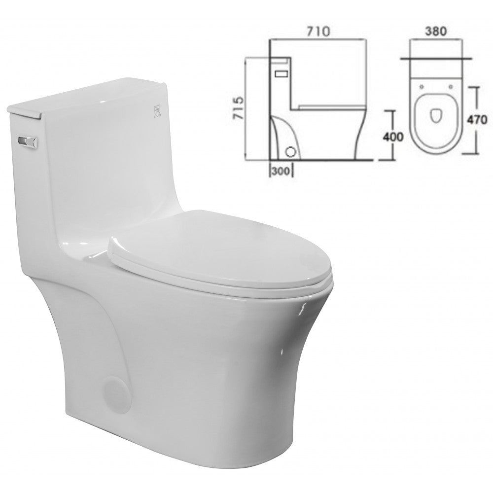 Mazu avec clanche , Toilette monopièce