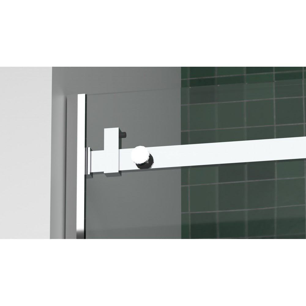 Mikotos, Porte de douche chrome - Grandeur: 48''