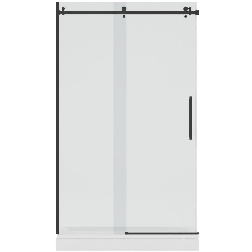 Mikotos, Porte de douche noire - Grandeur: 60''