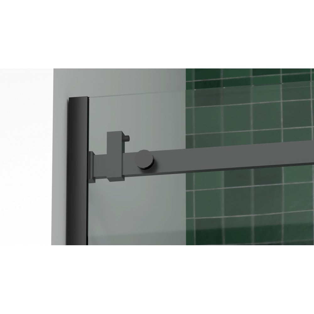Mikotos, Porte de douche noire - Grandeur: 60''