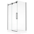 Myo, Porte de douche noire - Grandeur: 60''