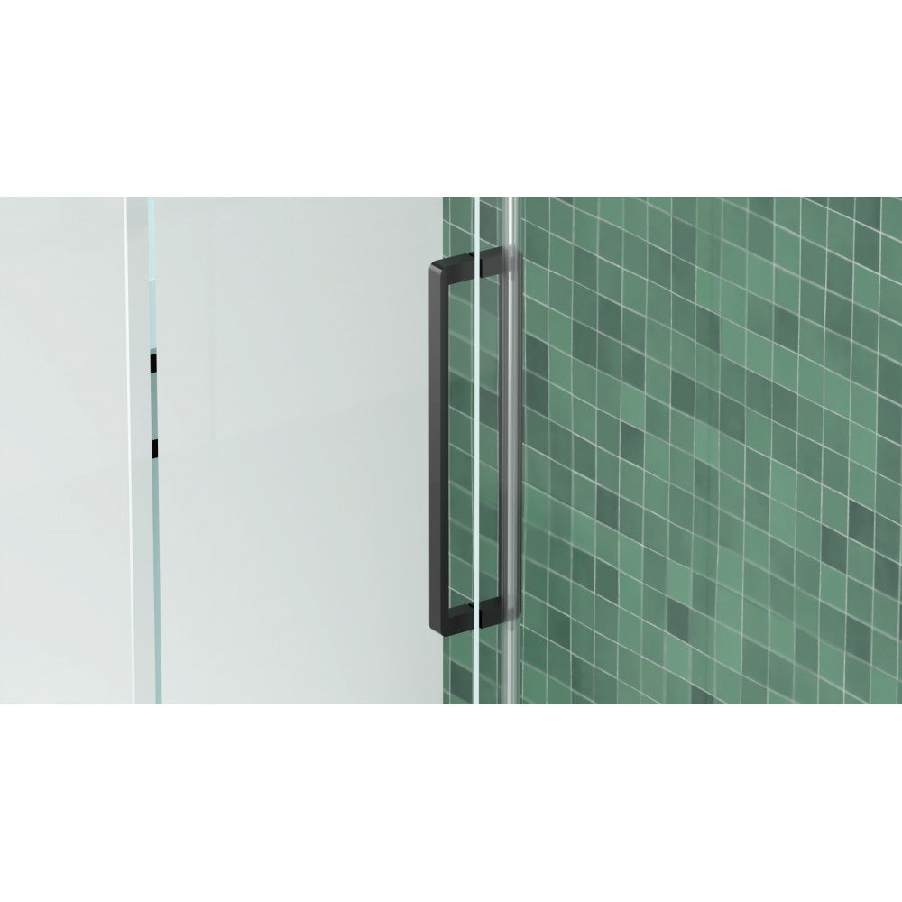 Myo, Porte de douche noire - Grandeur: 60''