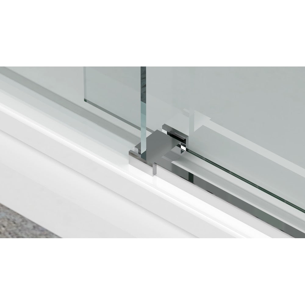 Myo, Porte de douche chrome - Grandeur: 60''