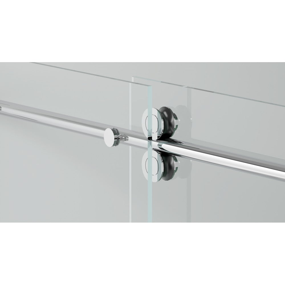 Myo, Porte de douche chrome - Grandeur: 60''