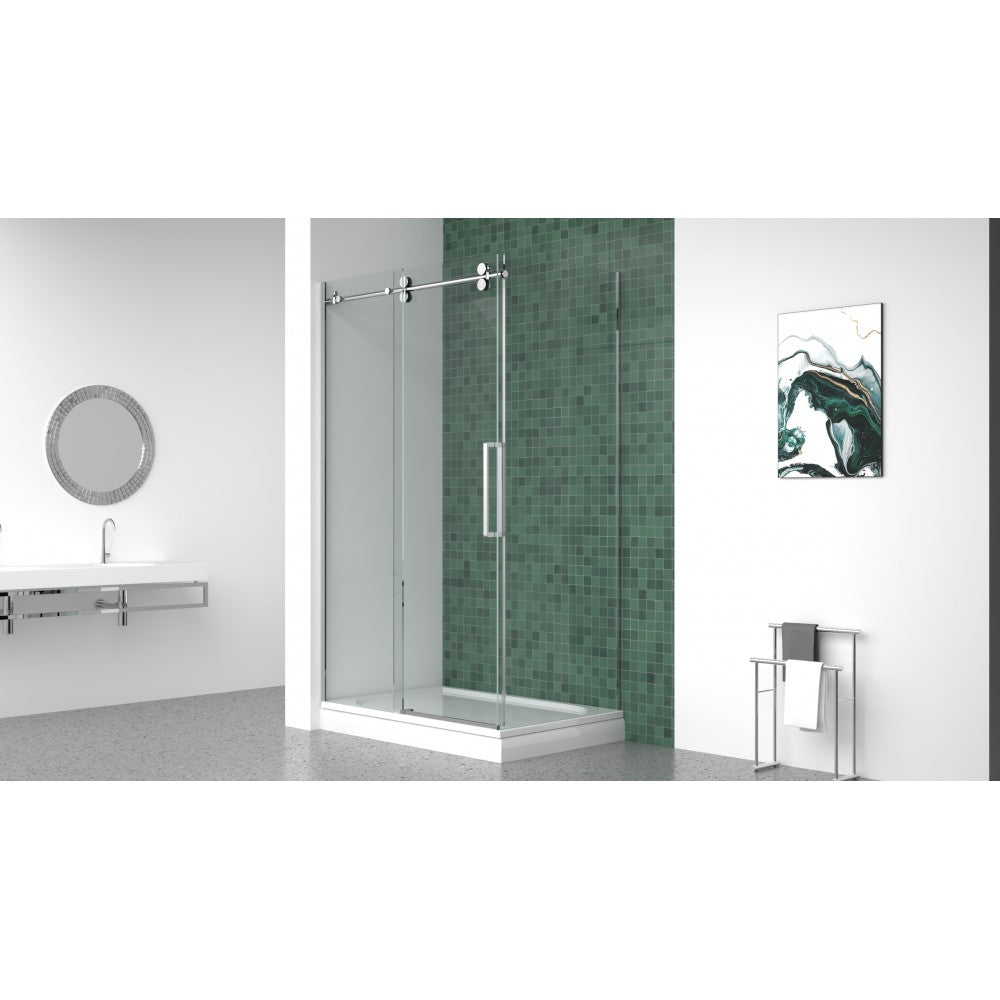 Myo, Porte de douche chrome - Grandeur: 60''