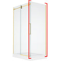 Myo, Porte de douche or mat - Grandeur: 32"