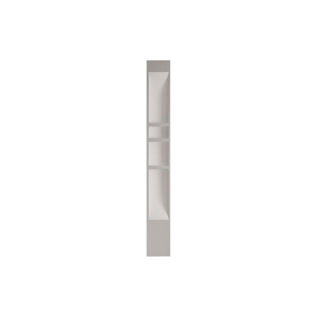 Niche de Douche SMC blanc lustré 14 × 96", 4 sections
