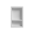 Niche de douche SMC 16×27- Blanc lustré, 2 sections