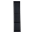 Niche de douche 8x36, 3 sections - Noir mat