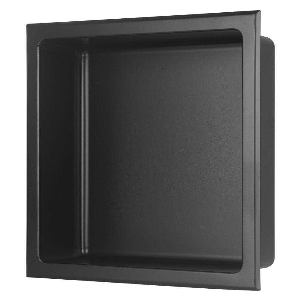 Niche de Douche 12x12 fini noir mat