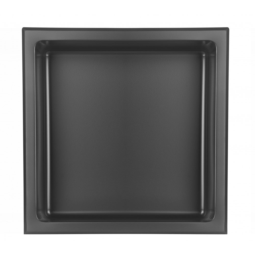 Niche de Douche 12x12 fini noir mat