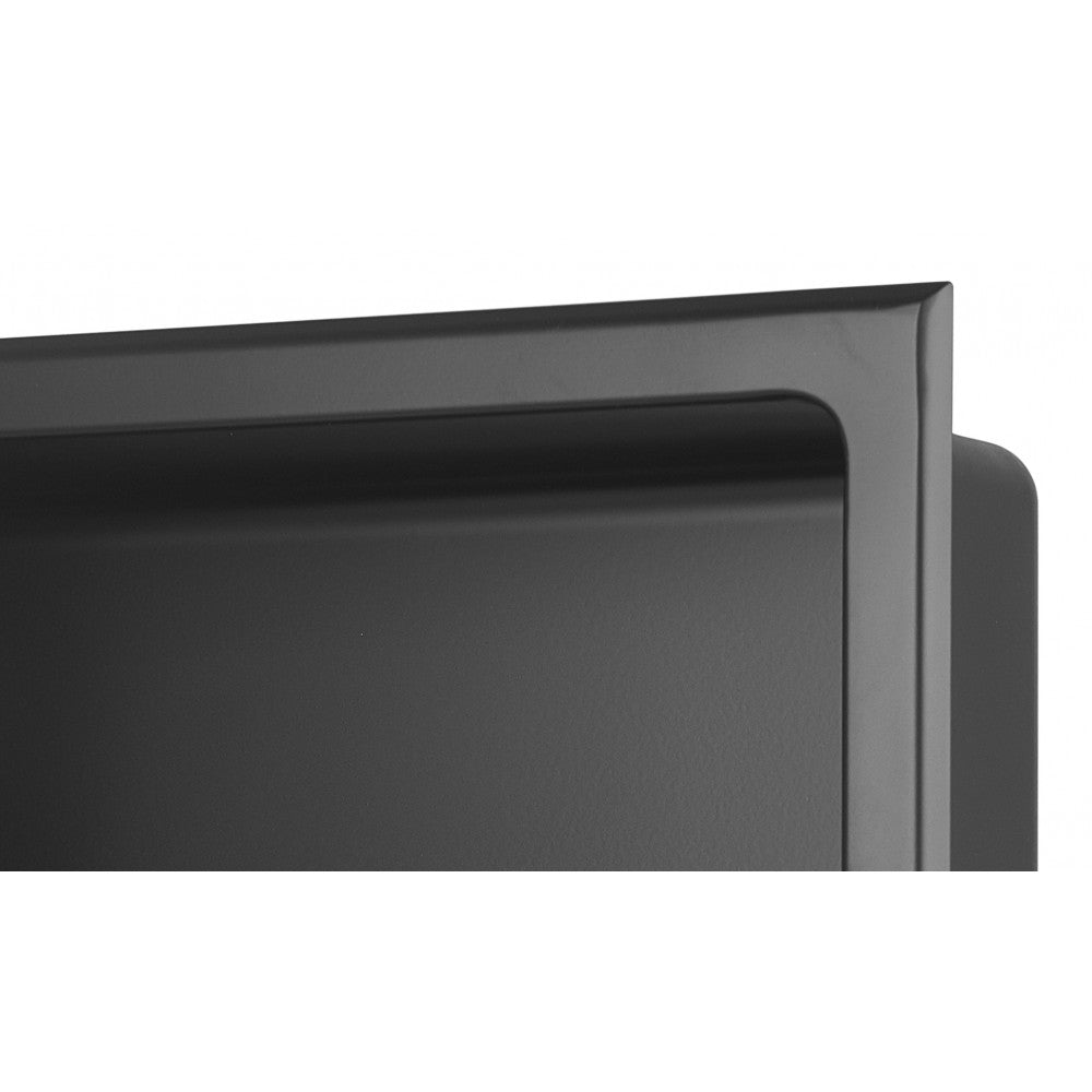 Niche de Douche 12x12 fini noir mat