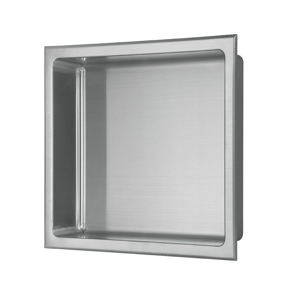 Niche de Douche 12x12, fini nickel brossé