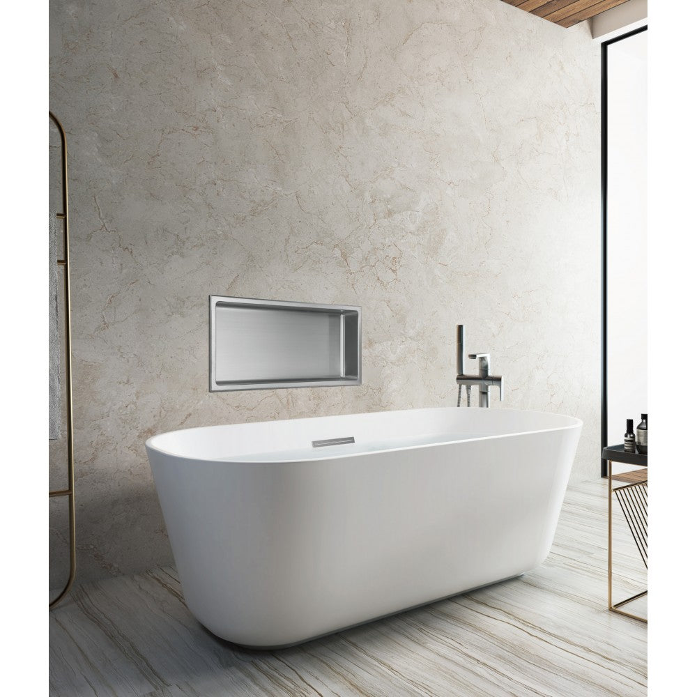 Niche de Douche 24x12 FINI NICKEL BROSSÉ