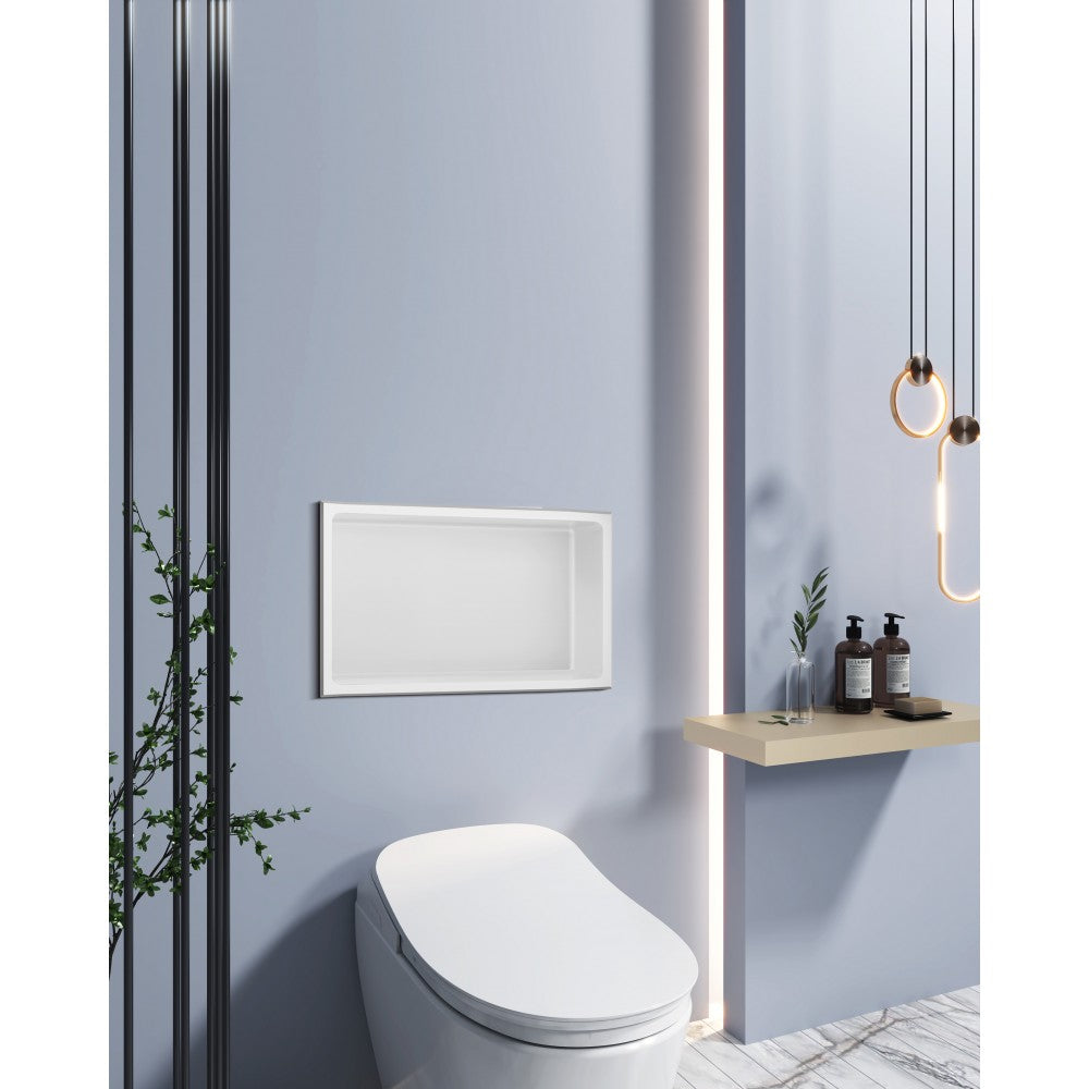Niche de Douche 24x12, finie blanche
