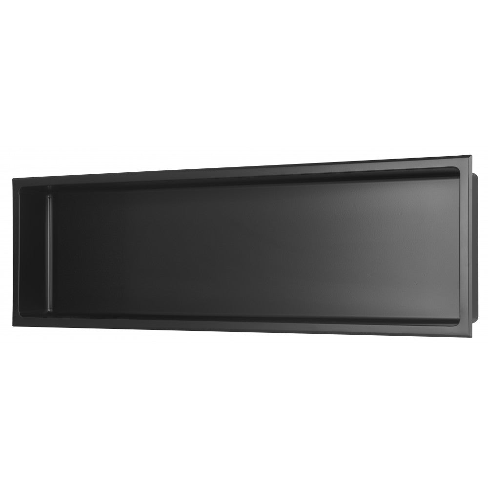 Niche de Douche 36x12, finie noire mat