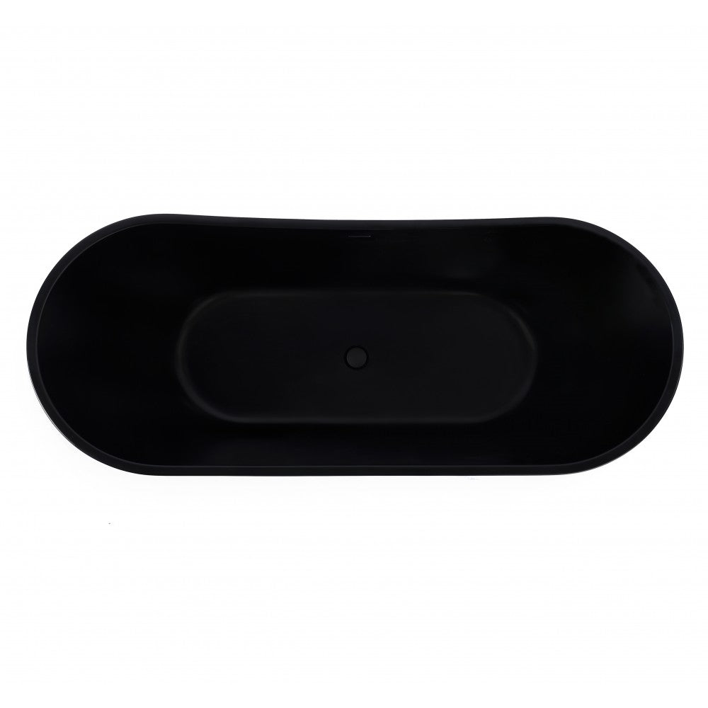 Bain autoportant 59 noir mat – Nezha