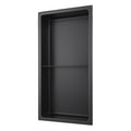 Niche de douche 12x24, 2 sections - Noir mat