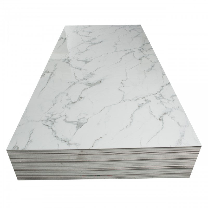 Marbre Calacatta mur de douche 48'' X 96''