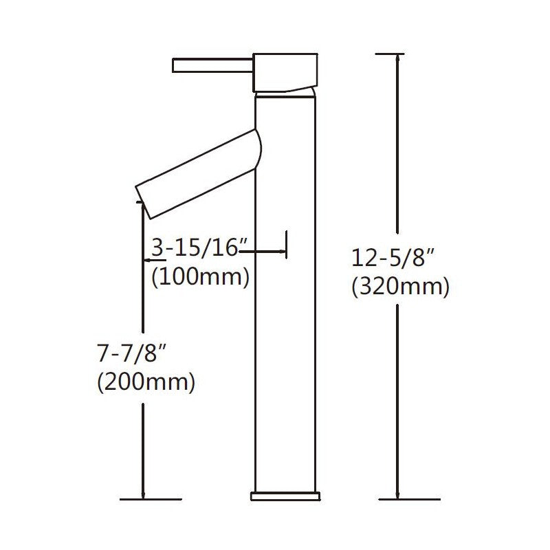 Kami, Robinet de vasque chrome poli