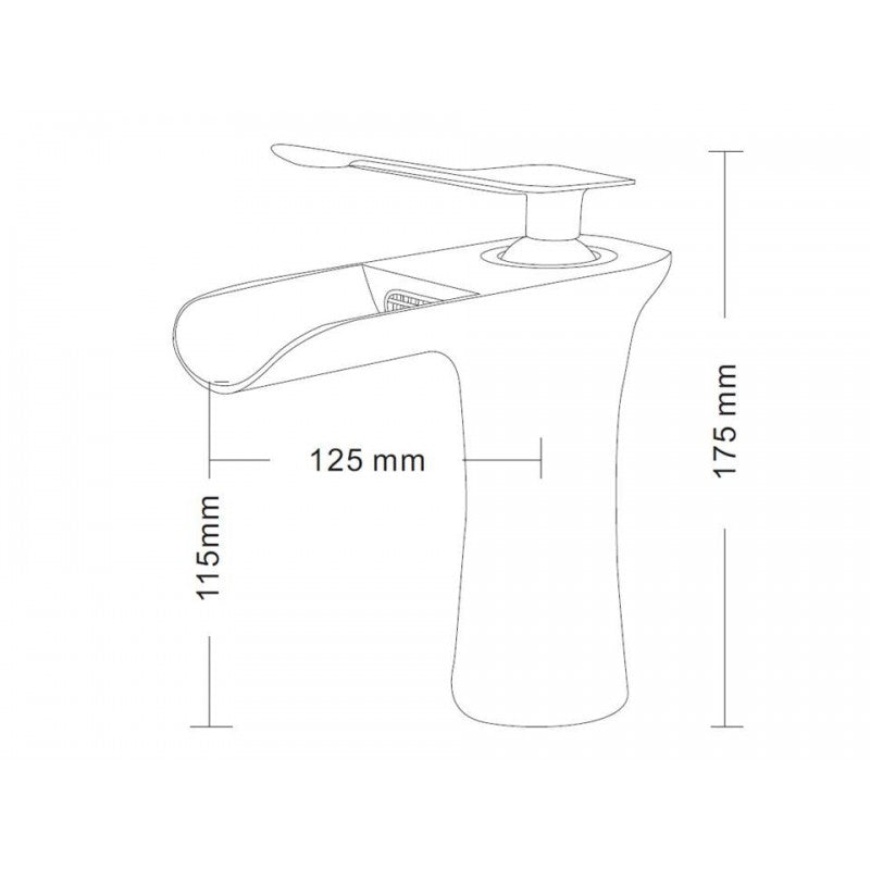 Juma, Robinet de lavabo - Chrome brossé
