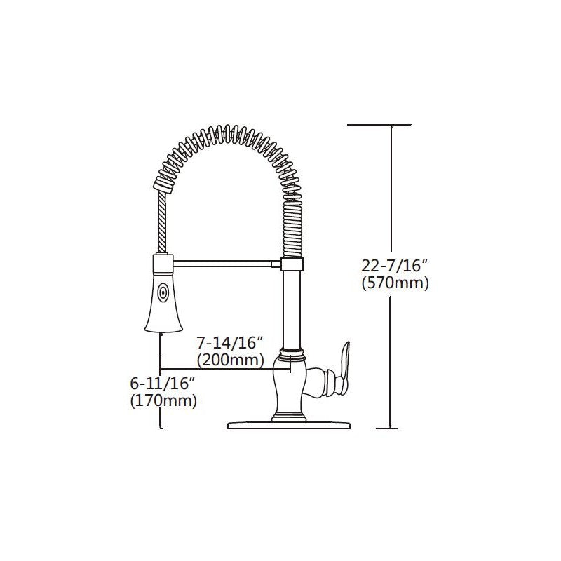 Odall, robinet de cuisine fini chrome