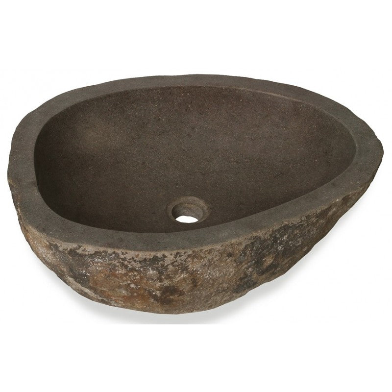 Lavabo en pierre de rivière naturelle