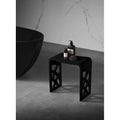 Banc de douche noir en istone