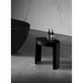 Banc de douche noir en istone