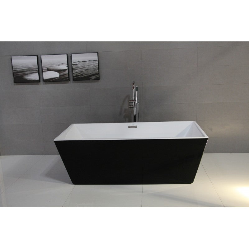 Bain autoportant 59 noir et blanc – Roman