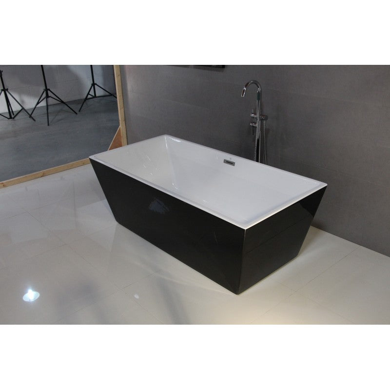 Bain autoportant 67 noir et blanc – Roman