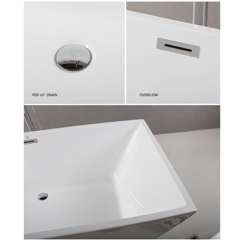 Bain autoportant 67 noir et blanc – Roman
