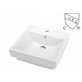 Kali, Lavabo en porcelaine semi encastré