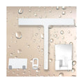Squeegee en sillicone blanc pour la douche