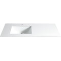 Berlin 48", comptoir en quartz blanc