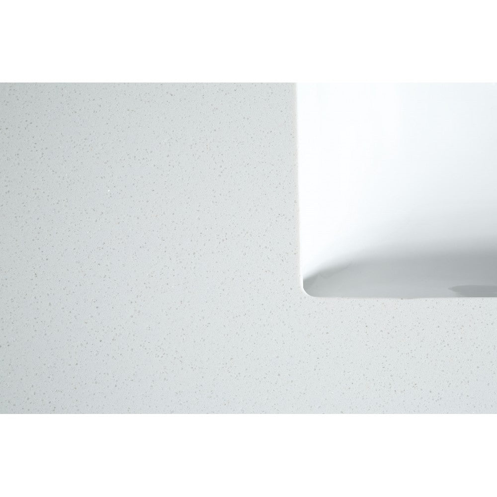 Berlin 48", comptoir en quartz blanc